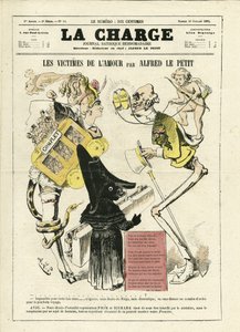 Illustratie door Alfred Le Pete voor de omslag van La Charge (1870), nr. 14 door Alfred Le Petit