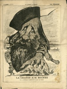 Illustratie door Alfred Le Pete (1841-1909) in La Charge (1870), nr. 12