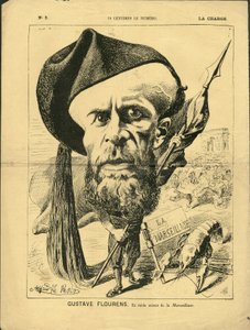 Illustratie door Alfred Le Pete (1841-1909) in La Charge (1870), No. 2 - Flourens Emile
