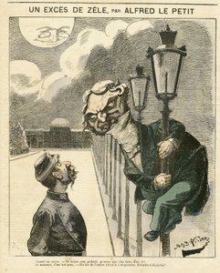 Illustratie van Alfred Le Petity (1841-1909) voor de Omslag van Le Grelot