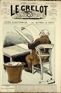 Illustratie voor de omslag van Le Grelot, nr. 178 door Alfred Le Petit