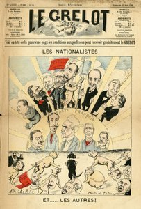 Illustratie van Alfred Le Pepetit (1841-1909) voor de Omslag van Le Grelot door Alfred Le Petit