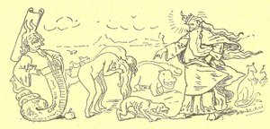 Illustratie van Alfred Le Pete (1841-1909) in Gros-Jean en zijn genezing