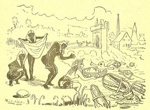 Illustratie van Alfred Le Petit (1841-1909) in Gros-Jean en zijn pastoor