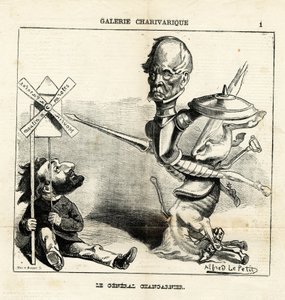 Illustratie van Alfred Le Pete (1841-1909) in Le Charivari door Alfred Le Petit