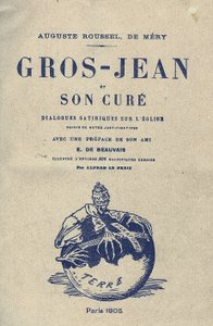 Illustratie van Alfred Le Petit (1841-1909) voor de Omslag van Gros-Jean en zijn genezing door Alfred Le Petit