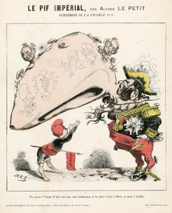 La Charge (1870), nummer 6, Satirisch in Kleuren door Alfred Le Petit