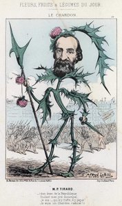 Le Thistle: karikatuur over P. Tirard - ill. uit 30/03/1871 in 