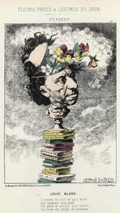 Gedachten: Cartoon over Louis Blanc - ill. van 04/02/1871 in 