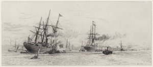 Schepen op de Mersey