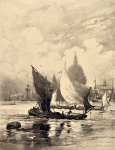 De Theems onder de London Bridge