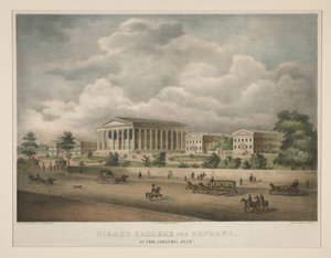 Girard College voor Wezen - in Philadelphia, Pennsylvania door Alfred M. Hoffy