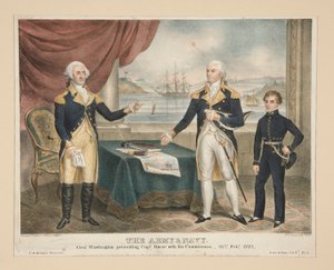 Het Leger & de Marine, Genl. Washington presenteert Kapitein Barry zijn Commissie