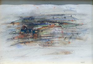 Compositie, begin jaren 1950 door Alfred Otto Wolfgang Schulze Wols