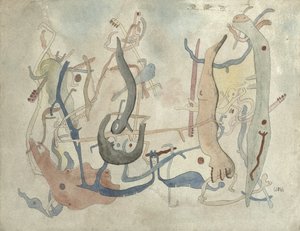 Denkbeeldige vormen, c.1939/40 door Alfred Otto Wolfgang Schulze Wols