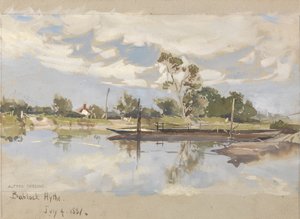 Bablock Hythe, nabij Oxford door Alfred Parsons