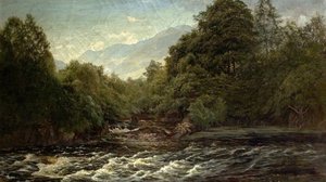 De zalmpoel (Zalmpoel op de Spean, Schotland), 1880