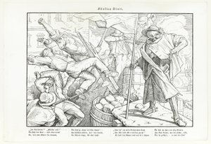 Auch ein Todtentanz, plaat V door Alfred Rethel
