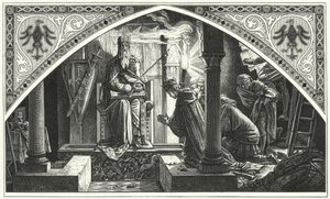 Otto III bij het graf van Karel de Grote