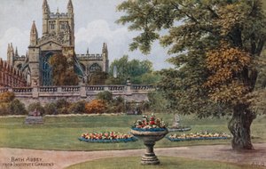 Bath Abbey, vanuit Institute Gardens