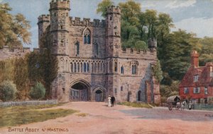 Battle Abbey nabij Hastings door Alfred Robert Quinton