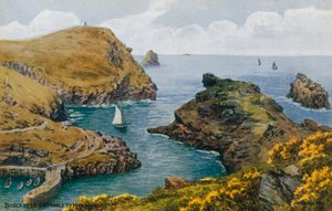 Boscastle, ingang van de haven