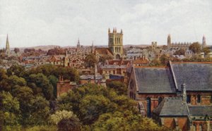 Cambridge, vanaf Castle Hill door Alfred Robert Quinton