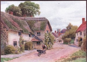 Carhampton, Somerset, uit The Cottages and the Village Life of Rural England gepubliceerd door Dent & Sons Limited door Alfred Robert Quinton