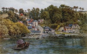 Fowey, Bodinnick Veerboot door Alfred Robert Quinton