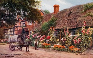 Stokrozen, Cropthorne, Evesham door Alfred Robert Quinton