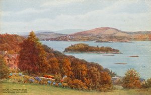 Holme Eiland en Arnside, vanaf Grange-over-Sands door Alfred Robert Quinton