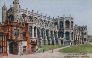 Hoefijzer Kloosters en St. Georges Kapel, Windsor door Alfred Robert Quinton