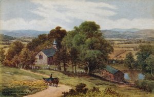 Llandrindod Wells, de parochiekerk door Alfred Robert Quinton