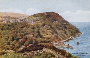 Lynton en Lynmouth vanaf de Tors door Alfred Robert Quinton