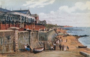 Paviljoen en strand, Clacton-on-Sea door Alfred Robert Quinton