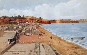 Preston Sands en Promenade, Paignton door Alfred Robert Quinton