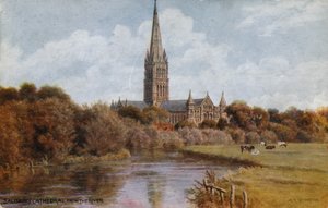 Kathedraal van Salisbury door Alfred Robert Quinton