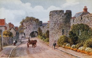 Tenby, muren en vijf bogen door Alfred Robert Quinton