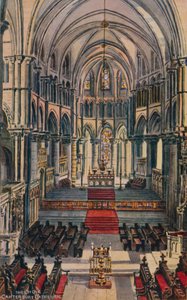 Het koor van de kathedraal van Canterbury door Alfred Robert Quinton