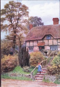 De Cottage Steps, Ardington, Berkshire, uit The Cottages and the Village Life of Rural England gepubliceerd door Dent & Sons Limited