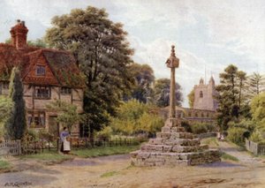 Het Kruis, East Hagbourne, Berkshire door Alfred Robert Quinton