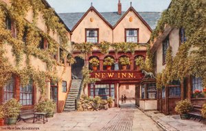 The New Inn, Gloucester door Alfred Robert Quinton