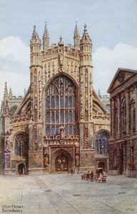 West Front, Bath Abbey door Alfred Robert Quinton
