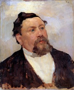Portret van Armand Fallières, President van de Republiek en toen Minister van Openbaar Onderwijs door Alfred Roll