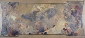 Schets voor het Petit Palais, galerie sud: La musique fantastique, tussen 1906 en 1917 door Alfred Roll