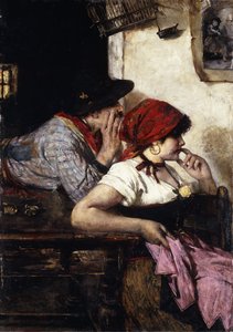 Het zigeunerpaar door Alfred Roll