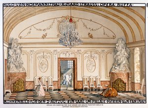 Richard Strauss: Der Rosenkavaliert (Le Chevalier à la rose) Scenografie van Roller. 2e acte door Alfred Roller