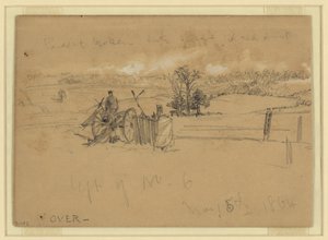 Links van nr. 6 door Alfred Rudolph Waud