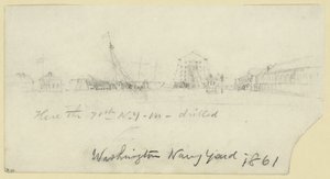 Washington Navy Yard door Alfred Rudolph Waud