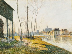 Een Februari Ochtend in Moret-sur-Loing, 1881